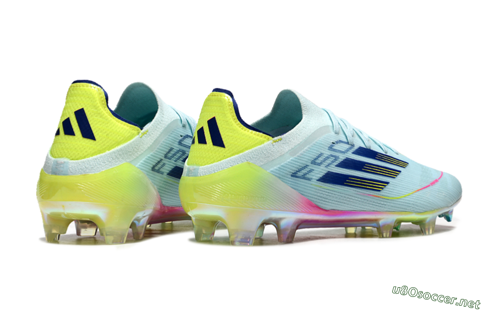 Men's Adidas F50 Elite FG Football Boots - Jade/Blue/Gold/Pink 6