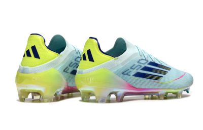 Men's Adidas F50 Elite FG Football Boots - Jade/Blue/Gold/Pink