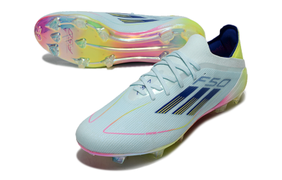 Men's Adidas F50 Elite FG Football Boots - Jade/Blue/Gold/Pink