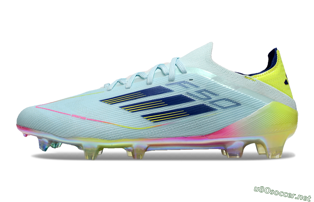 Men's Adidas F50 Elite FG Football Boots - Jade/Blue/Gold/Pink 0