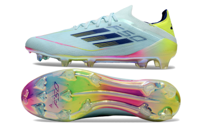 Men's Adidas F50 Elite FG Football Boots - Jade/Blue/Gold/Pink