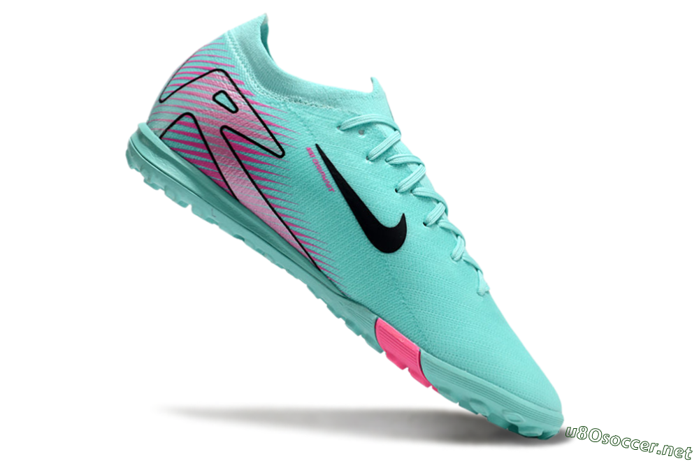 Unisex Nike Air Zoom Mercurial Vapor 16 Elite TF Football Shoes - Jade/Black/Pink 4