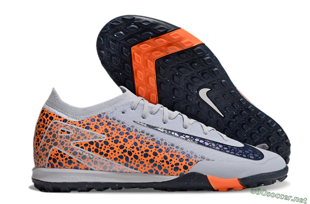 Unisex Nike Air Zoom Mercurial Vapor 16 Elite TF Football Shoes - Grey/Black/Leopard 2