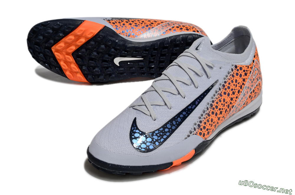 Unisex Nike Air Zoom Mercurial Vapor 16 Elite TF Football Shoes - Grey/Black/Leopard 3