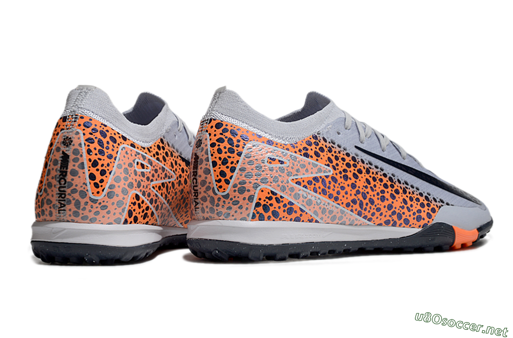 Unisex Nike Air Zoom Mercurial Vapor 16 Elite TF Football Shoes - Grey/Black/Leopard 6