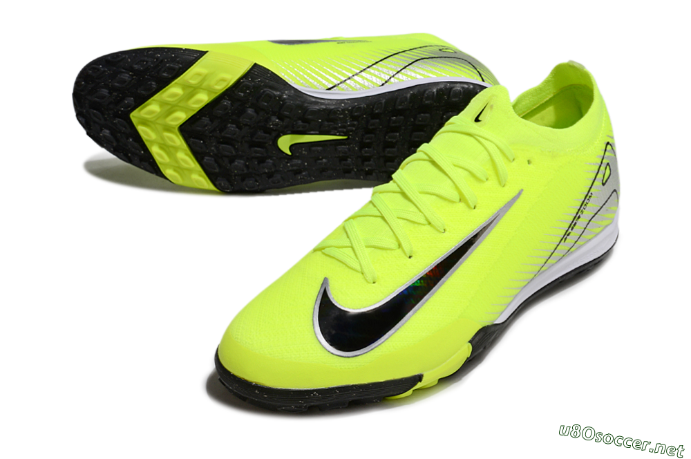 Unisex Nike Air Zoom Mercurial Vapor 16 Elite TF Football Shoes - Yellow/Black/Silver 3