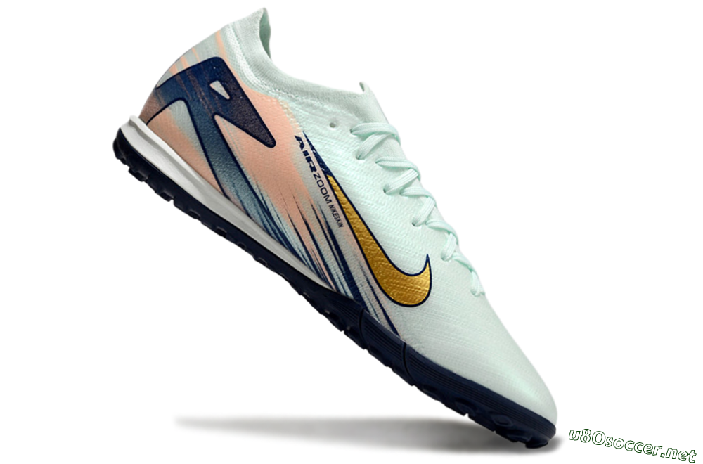 Unisex Nike Air Zoom Mercurial Vapor 16 Elite TF Football Shoes - Jade/Gold/Blue 4