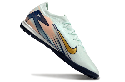 Unisex Nike Air Zoom Mercurial Vapor 16 Elite TF Football Shoes - Jade/Gold/Blue