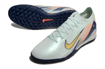 Unisex Nike Air Zoom Mercurial Vapor 16 Elite TF Football Shoes - Jade/Gold/Blue