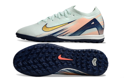 Unisex Nike Air Zoom Mercurial Vapor 16 Elite TF Football Shoes - Jade/Gold/Blue