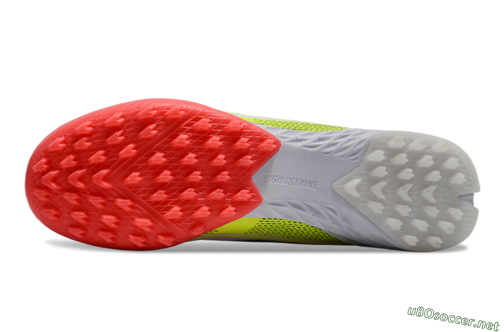 Men's Adidas F50 Elite TF Football Shoes - White/Red/Yellow 5