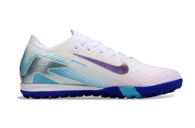 Unisex Nike Air Zoom Mercurial Vapor 16 Elite TF Football Shoes - White/Purple/Blue