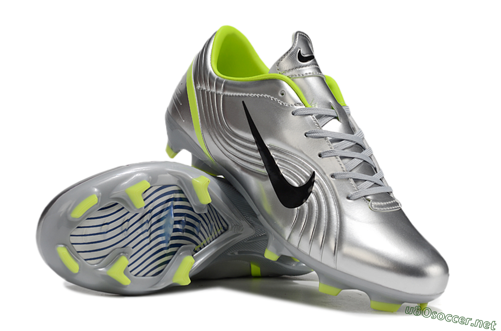 Unisex Nike Zoom Mercurial Vapor 1 Rgn SE FG Football Boots - Silver/Black/Yellow 1