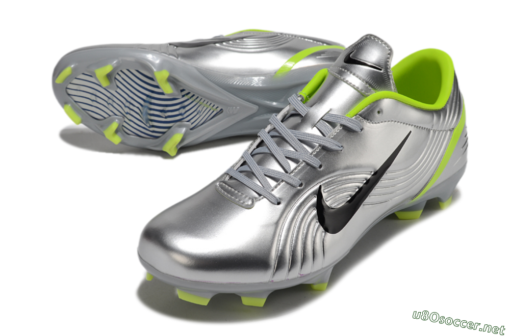 Unisex Nike Zoom Mercurial Vapor 1 Rgn SE FG Football Boots - Silver/Black/Yellow 3
