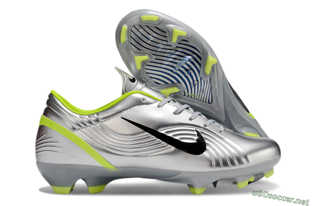Unisex Nike Zoom Mercurial Vapor 1 Rgn SE FG Football Boots - Silver/Black/Yellow 2