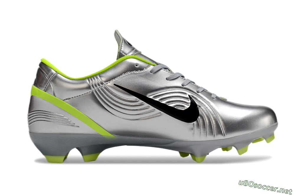 Unisex Nike Zoom Mercurial Vapor 1 Rgn SE FG Football Boots - Silver/Black/Yellow 5