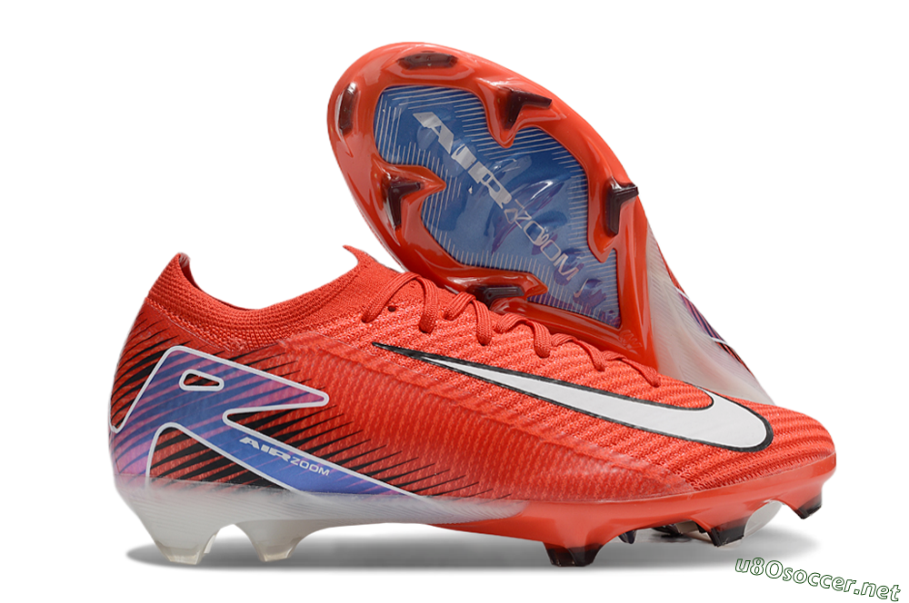 Men's Nike Air Zoom Mercurial Vapor 16 Elite FG Football Boots - Red/White/Blue 2