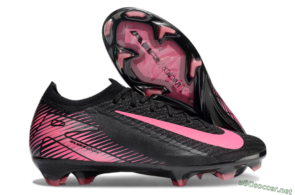 Men's Nike Air Zoom Mercurial Vapor 16 Elite FG Football Boots - Black/Pink 2