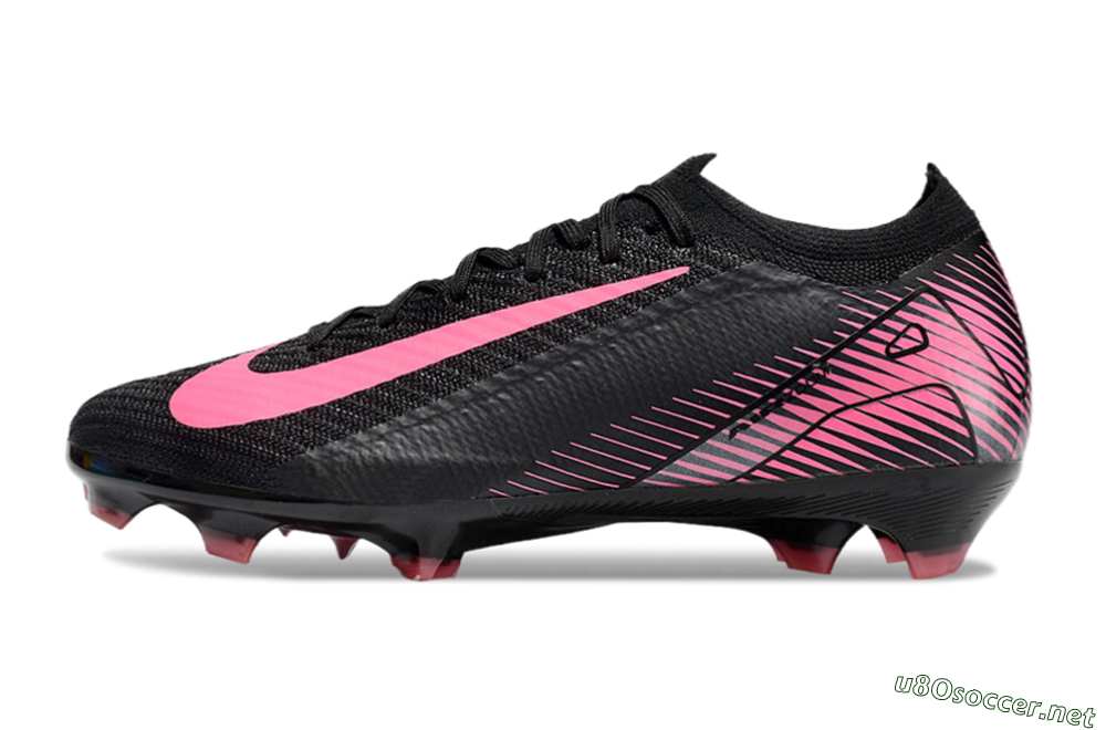 Men's Nike Air Zoom Mercurial Vapor 16 Elite FG Football Boots - Black/Pink 0