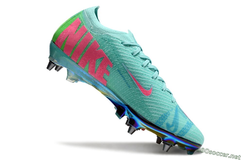 Men's Nike Air Zoom Mercurial Vapor 16 Elite SG Football Boots - Jade/Pink/Gold 4