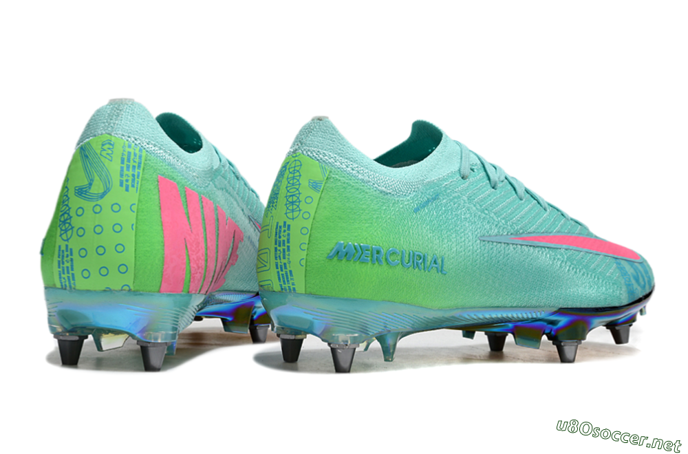 Men's Nike Air Zoom Mercurial Vapor 16 Elite SG Football Boots - Jade/Pink/Gold 6