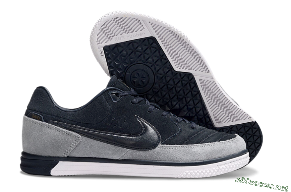 Men's Nike Street Gato IC Football Shoes - Blue/Grey/White 2
