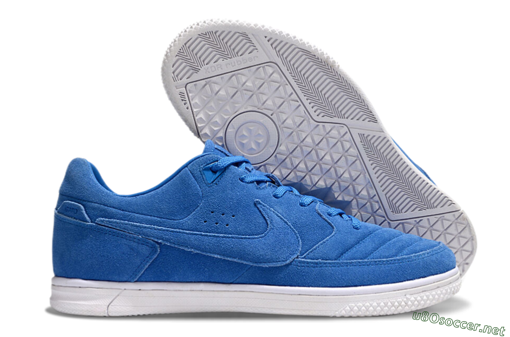 Men's Nike Street Gato IC Football Shoes - Blue/White 2
