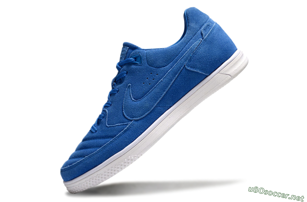 Men's Nike Street Gato IC Football Shoes - Blue/White 5