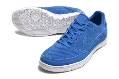 Men's Nike Street Gato IC Football Shoes - Blue/White