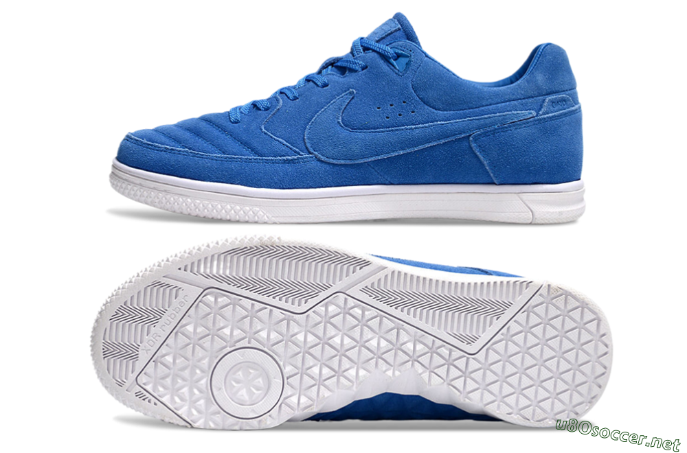 Men's Nike Street Gato IC Football Shoes - Blue/White 1