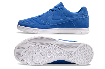 Men's Nike Street Gato IC Football Shoes - Blue/White