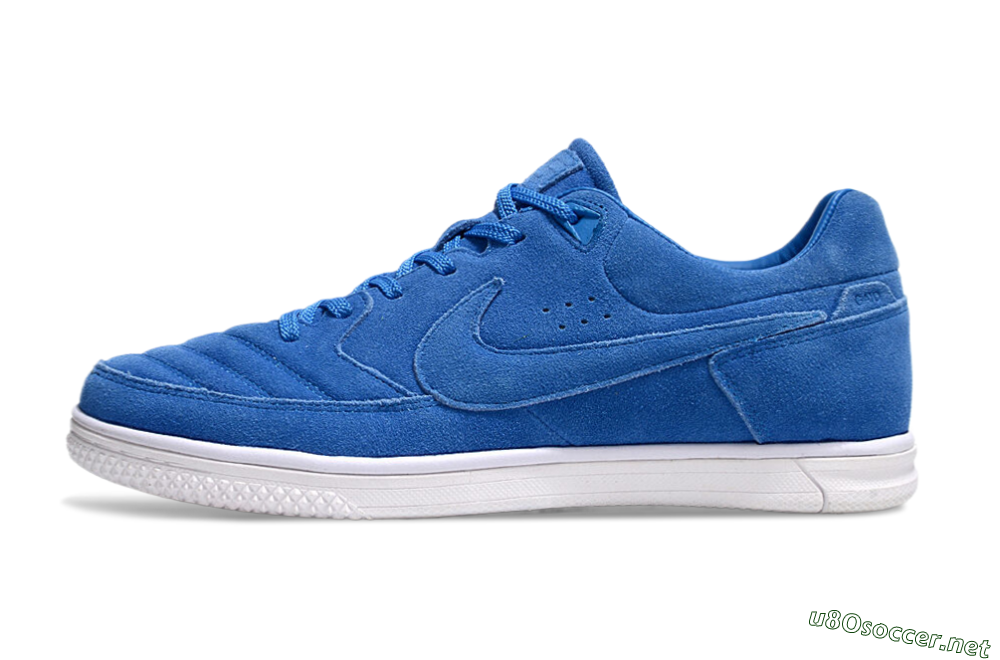 Men's Nike Street Gato IC Football Shoes - Blue/White 0