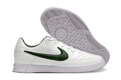 Men's Nike Street Gato IC Football Shoes - White/Green