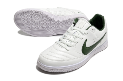 Men's Nike Street Gato IC Football Shoes - White/Green