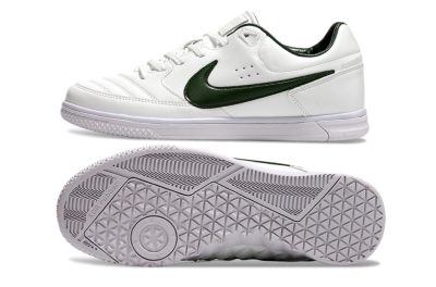 Men's Nike Street Gato IC Football Shoes - White/Green