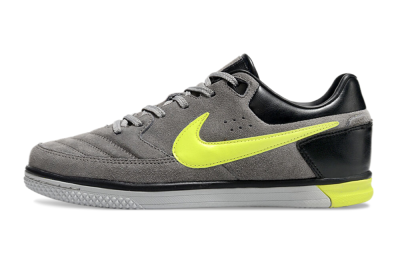 Men's Nike Street Gato IC Football Shoes - Grey/Yellow/Black