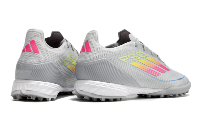 Men's Adidas F50 Pro TF Football Shoes - Grey/Gold/Pink