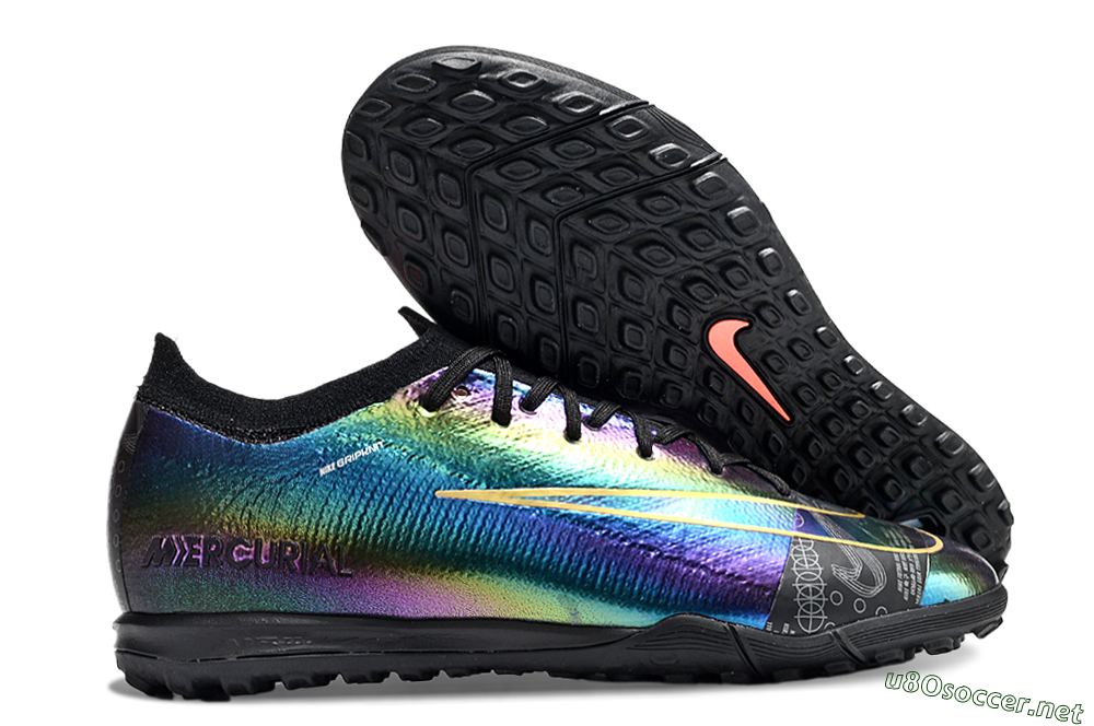 Unisex Nike Air Zoom Mercurial Vapor 16 Elite TF Football Shoes - Laser/Black/Yellow 2