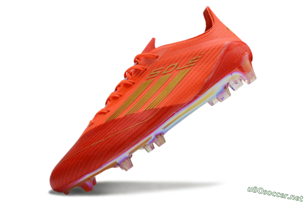 Men's Adidas F50 Elite FG Football Boots - Red/Gold 5