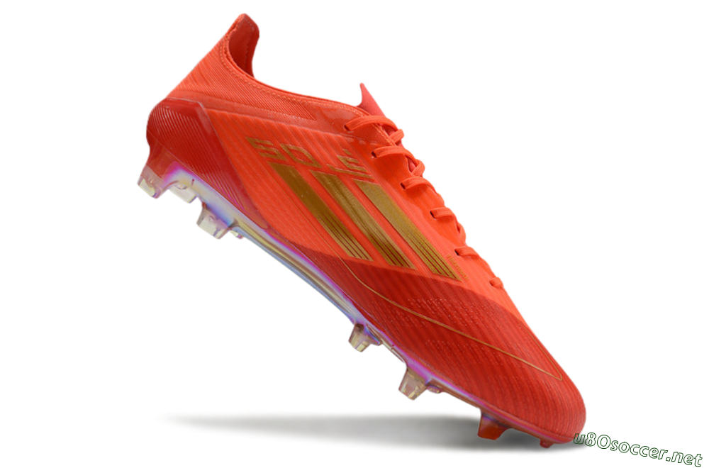 Men's Adidas F50 Elite FG Football Boots - Red/Gold 4