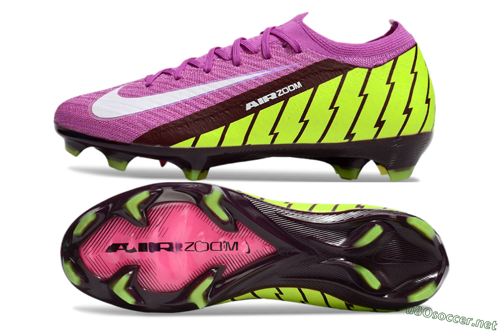 Men's Nike Air Zoom Mercurial Vapor 16 Elite FG Football Boots - Pink/White/Yellow 1