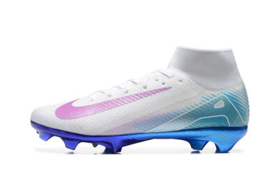Men's Nike Air Zoom Mercurial Superfly 10 Elite FG Football Boots - White/Purple/Blue