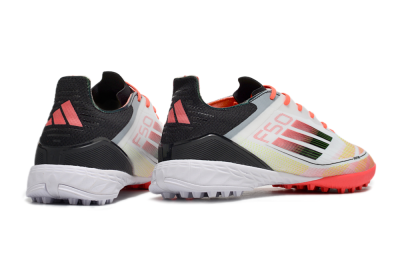 Men's Adidas F50 Elite TF Football Shoes - White/Red/Yellow
