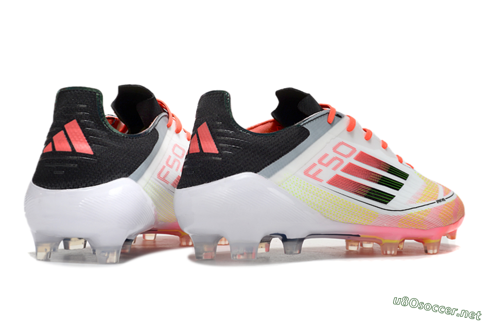 Men's Adidas F50 Elite FG Football Boots - White/Red/Yellow 6