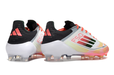 Men's Adidas F50 Elite FG Football Boots - White/Red/Yellow