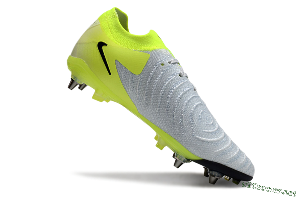 Men's Nike Phantom Luna Elite SG Football Boots - Grey/Yellow/Black 4
