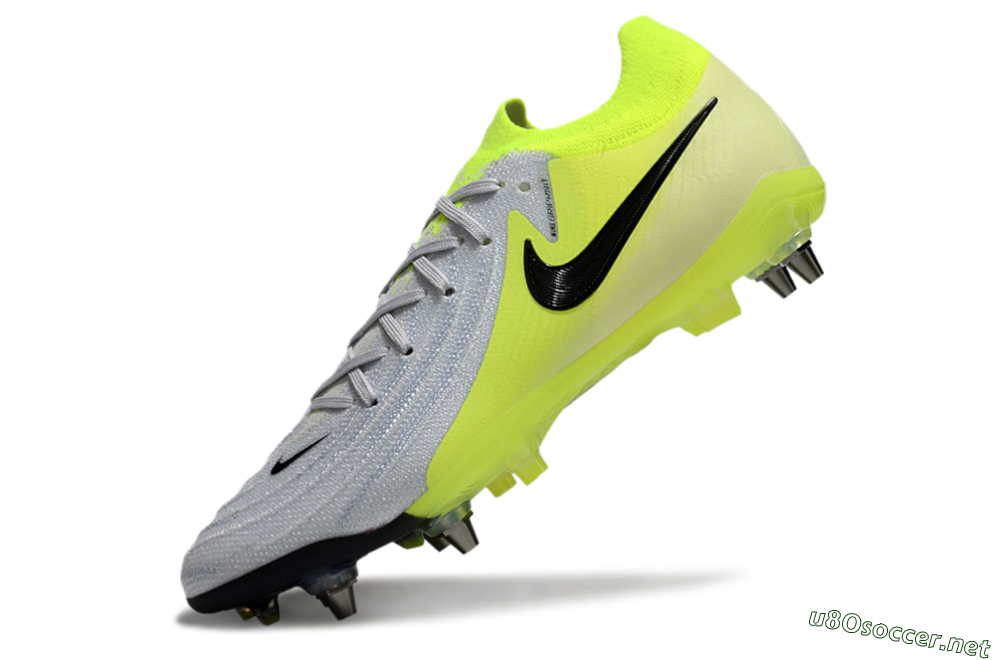 Men's Nike Phantom Luna Elite SG Football Boots - Grey/Yellow/Black 5