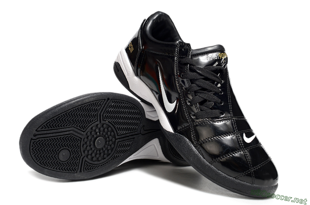 Men's Nike Total 90 II IC Football Shoes - Black/White 3