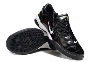 Men's Nike Total 90 II IC Football Shoes - Black/White