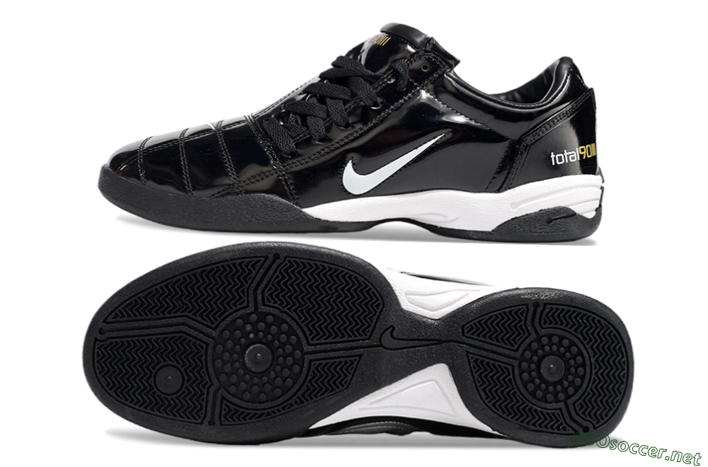 Men's Nike Total 90 II IC Football Shoes - Black/White 1